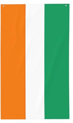 Drapeau de la Côte d'Ivoire, en polyester, imprimé vif, prêt pour les vacances et les fêtes