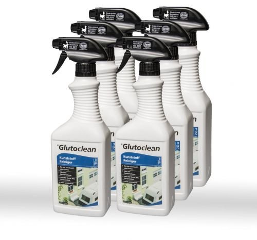 6 x Glutoclean Kunststoff Reiniger 0,75l