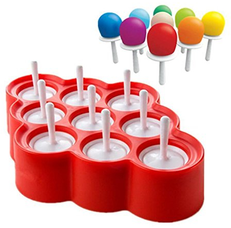 Eisformen BPA Frei Popsicle Formen Eis am Stiel und Eislutscher Formen aus Silikon Eis Pop Macher für Kinder und Erwachsene