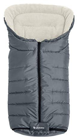Altabebe AL2201-76 Winterfußsack Active Kollektion für Kinderwagen, hellgrau - whitewash