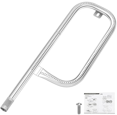 Denmay 60040 43.2cm Edelstahl Brenner Ersatzteile Brennerrohr für Weber Q100, Q120, Q1000, Q1200 Gasgrills