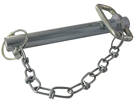 Universel - Axe Attelage Adaptable - Axe Goupille pour Attelage Tracteur/Tracteur Tondeuse/Charrue/Remorque - Longueur 100 mm / Ø19 mm