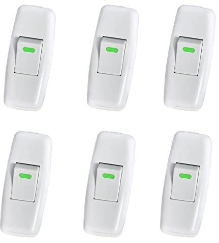 Zwischenschalter, Lampenschalter, Schnurschalter, Inline Schalter, Ein/Aus Kabelschalter, Rocker Inline Schalter für Elektrische Kabel Tischlampe Switch Through Table Desk Lamp Cable Switc