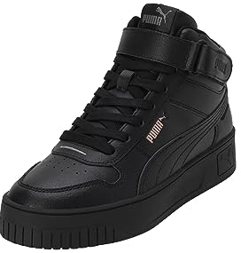 PUMA Carina Street Mid, Sneaker Donna, Black Black Rose Gold, 40 EU