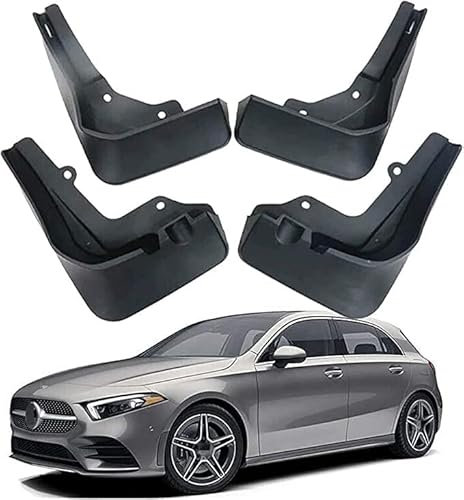 PROAZM 4 Pezzi Anteriore Posteriore Parafanghi Paraspruzzi, per Mercedes-Benz A Class AMG A35 Hatchback 2018 Auto Gomma Paraspruzzi Parafango Accessori