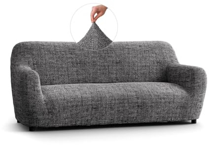 PAULATO - Sofabezug 3 Sitzer Stretch Mikrofaser, kratzfestes Gewebe, maschinenwaschbar, WavyTech-Technologie und Oeko-TEX-Zertifizierung - Kollektion Fantasie Vittoria - Made in Italy