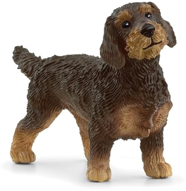 Schleich 13972 Teckel de Pelo Duro, a Partir de 3 años, Farm World - Figura, 2 x 7 x 4 cm