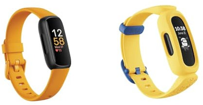 Fitbit Inspire 3 Activity Tracker with 6-months Premium Membership Included, up to 10 days battery & Ace 3 Activity Tracker for Kids with Animated Clock Faces, Up to 8 days battery life & water