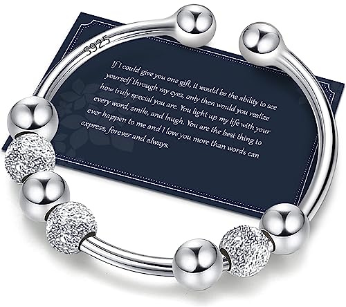 J.Fée Anxiety Ring Silber 925 Stress Ring Damen Stressring Silber Ringe 925 Frauen Angstring Silber Anxiety Ringe Verstellbar Ringe Für Frauen