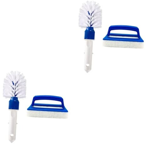 Happyyami 2 Juegos Quita Grasas Limpieza Piscina Cleaning Brush Lavar Limpiafondos Automáticos Esponja Depuradora De Piscinas para Piscinas Enterradas Removedor De Piscina Abs 2 Piezas * 2