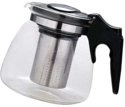 Holibanna Jarra De Té Con Infusor Resistente Al Calor Filtro De Té Transparente Para Preparar o Infusiones Casa