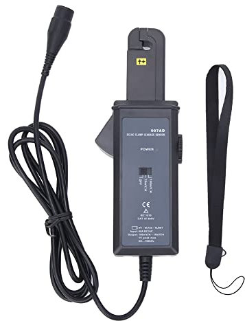 LOCADENCE Capteur de Courant de Fuite à Pince ETCR007AD 0 mA à 60,0 A CC/CA, 600 V, Petite Pince de Test pour Analyseurs de Détection de Phase, Oscilloscopes, Multimètres