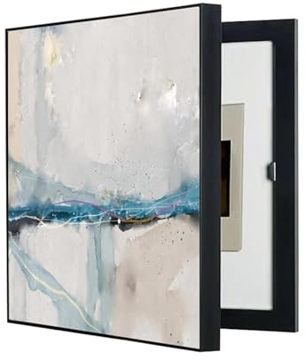 Cache Compteur Electrique, Couvercle Boîte de Distribution, Tableau Électrique Cacher Peintures Tableau Decoration Murale POCHY(C,35X45CM/13.7x17.7in)