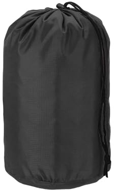 YELARXI Packsack, Nylon, wasserdicht, tragbar, Kordelzug, trockene Sachen, Ausrüstung, Organisation mit Knebel, 7,6 x 17,8 cm, passend für Rucksackreisen, Camping, Reisen, Wandern (schwarz)