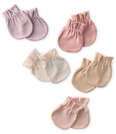 Butterblu Morgan 10-Pack Mitts 100% Organic Cotton No Scratch Mitten Gloves