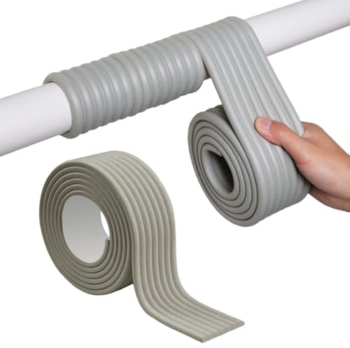 Aislamiento Para Tuberías Exteriores, Aislamiento De Tubos De Calefacción, Tubo De Aislamiento De Tuberías De Agua, Para Protección Contra Las Heladas En Invierno ( 8 x 200 Cm )