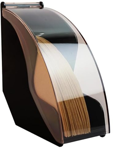 Kaffeefilterhalter, Kaffeefilter Aufbewahrung Schwarz mit staubdichtem, Aufbewahrungsbox für V60-Kegel-Kaffeefilter Kaffeefilterpapier-Spenderständer für Zuhause, Büro, Café, Hotel. (Schwarz)