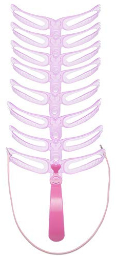 Kit de stencils pour l habillage des sourcils féminins Modèle formage Carte à une utilisation facile Différentes formes choisir Accentuer le tempérament