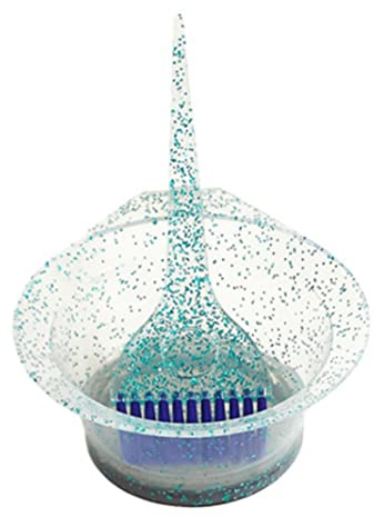 Kit de teñido para teñir el cabello, cepillo para teñir el cabello en salón, juego de cuencos, accesorios de peinado, 2 piezas, azul.