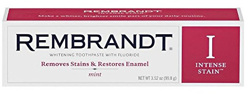 Rembrandt Intense Stain Whitening Toothpaste with Fluoride Mint, 3.52 oz
