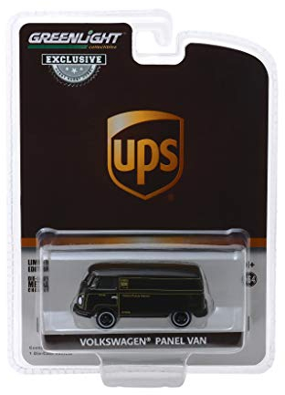 Greenlight Transporter UPS Volkswagen Panel Van 7cm Type 2 7cm Maßstab 1/64 Original