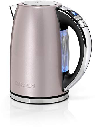Cuisinart Multi-Temp Wasserkocher | Schnelles Aufkochen, 3KW | Kabellos | Edelstahl-Finish | 1,7L Fassungsvermögen | Einstellbare Temperatur |Abnehmbarer, waschbarer Anti-Kalk-Filter | Rosa