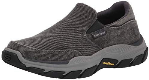 Skechers Men's Respected-Fallston Canvas Slip On, Char
