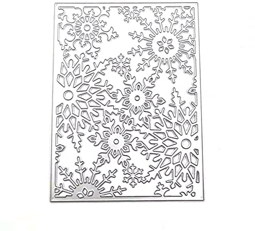 Stanzschablonen, 3D Weihnachten Schneeflocke Stanzschablone, Metall Rahmen Schnee Stanzformen für DIY Scrapbooking Kartenherstellung