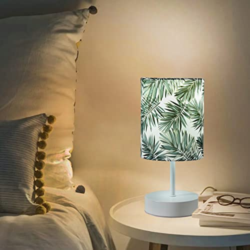 OuXean Nachttischlampe Kleine Tischlampe für Nachttisch,E14 Moderne Schreibtischlampe Nachtlicht mit Stofflampenschirm für Schlafzimmer Kinderzimmer Wohnzimmer Studentenwohnheim, Büro (ohne Glühbirne)