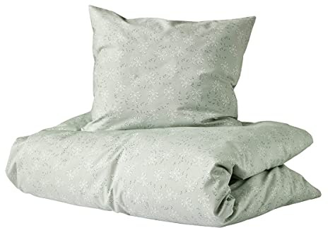 Leander Meadow Bettwäsche Baby Maße 70x100 / Kissengröße 40x45 cm - Farbe sage green (Bettwäsche ohne Bettdecke)