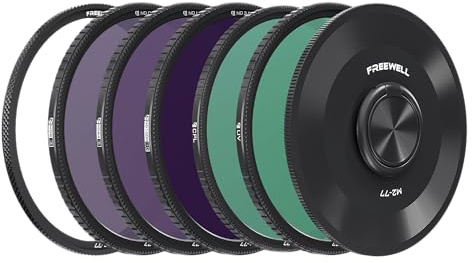 Freewell M2 Magnetic Quick Swap 5-Pack 77mm ND8, ND64, ND1000, CPL & UV Filters