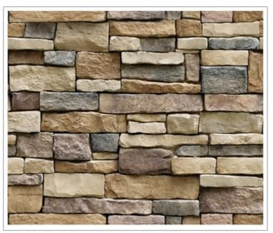 Hemobllo Brick Effect Wallpaper - Vintage Self Adhesive Wallpaper Peel and Stick 3D Effect Brick Retro Wall Panels Wall Sticker for Bedroom Living Room Kitchen, 45x100cm