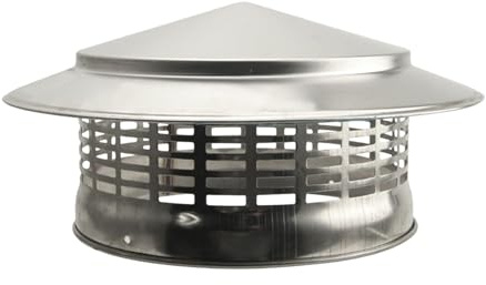 Wezalget Chapeau de cheminée de cheminée | Chapeau cheminée en Acier Inoxydable Capuchon Couverture d'évent cheminée Chapeau de Pluie pour Toit Rond - pour Une Meilleure Ventilation des cheminées