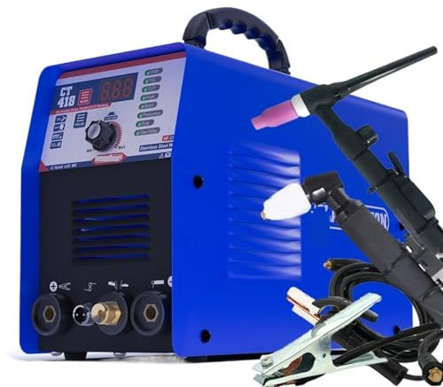 Saldatrice Saldatrice al plasma 4 in1 Saldatrice CT418 TIG CUT MMA PULSE DC Inverter 220 IGBT Saldatura Tig Taglierina al plasma for metallo Ottenere un taglio preciso