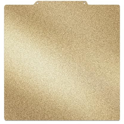 JUUPINE 3D printer double-sided gold matte PEI build plate, ANYCUBIC magnetic spring steel plate, 230x230mm hot bed kit for Anycubic Kobra 2/Kobra 2 Neo/Kobra Go/Kobra 2 pro 3D printer platform