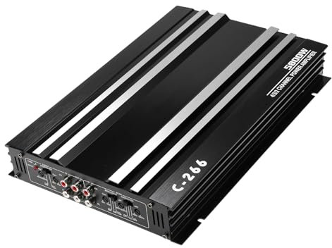 Amplificatore per auto, a 12V 4 canali ad alte prestazioni in lega di alluminio, amplificatore finale stereo per auto