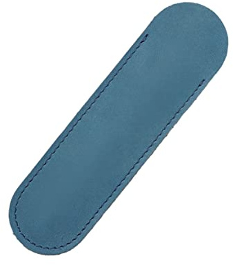 TOGEVAL Big Kugelschreiber Blau Stiftebehälter Aus Echtem Leder Handgenähter Stiftehalter Stiftetasche Für Tintenroller Und Füllfederhalter Praktischer Stiftetui Organizer Für Büro Und Uni