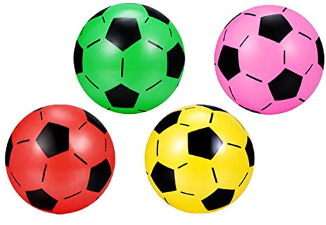 ifundom 4stücke Aufblasbare Kunststoff-fußbälle Für Junge Mädchen Leicht Und Elastisch Für Drinnen Und Draußen Unisex-Spielzeug Aus Hochwertigem Plastik