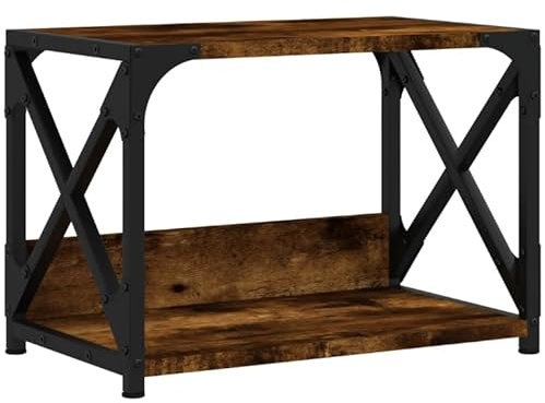 Eleganz Druckertisch mobiler Druckerständer: Druckerhalter, Druckerwagen, Bürocontainer, Aktenwagen, mit 2 Fächern, für Büro Arbeitszimmer, 44x26x31.5 cm