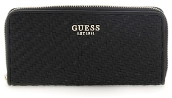 GUESS Mirema Slg Damen-Handtasche, mit Reißverschluss, groß, Schwarz, One Size, Mirema Slg Large Zip Around
