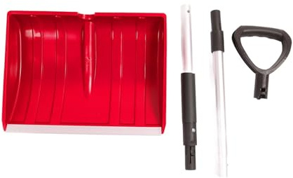 Pala da neve staccabile portatile for esterni for la rimozione di auto e giardino(Red)