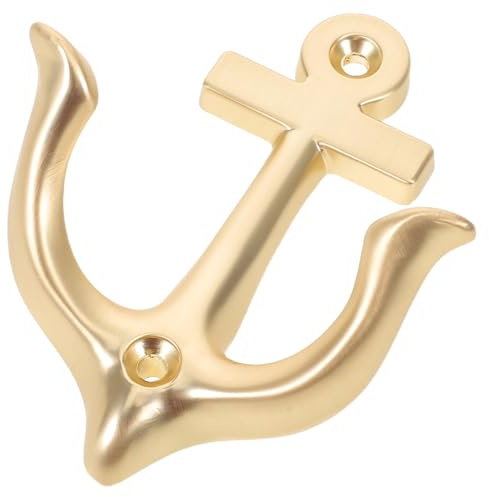 Angoily Metall Wandhaken Ankerform Vintage Robuster Garderobenhaken aus Legierung Dekorativer Türhaken für Rustikale Wohnräume