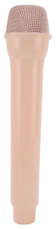 Jopwkuin Accessoire de Microphone de Cosplay, Matériau ABS Sûr, Outil D'entraînement Prêt sur Scène pour le Chant et la Danse (Rose)