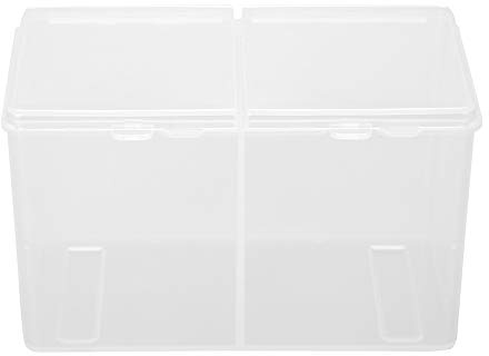 Taidda Boîte de Rangement pour Tampons de Coton et Cotons-tiges, Boîte de Rangement pour Vernis à Ongles, pour Le des Outils de Manucure, Plastique Imperméable Durable, Peu Encombrant, adapté à Un