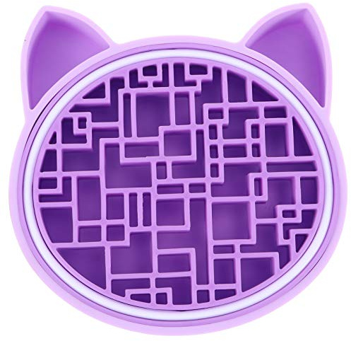 DIYEAH Tapis de Nettoyage Pourpre pour pour Pinceaux de Maquillage en Silicone Réutilisable Support de Séchage Pratique Enlever les Résidus Cosmétiques