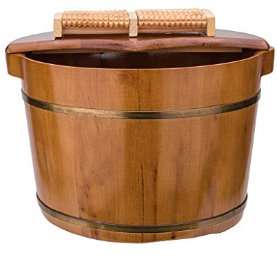 sauna de barril, Spa, sauna, baño de pies, cubo masaje artesanal, bañera hidromasaje for, lavabo for, con luz