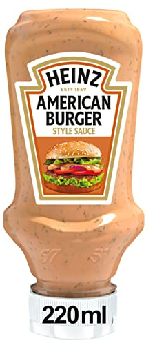 Heinz -American Burger Sauce avec sauce Worcester (moutarde et aneth) - Délicieux et aromatique - 230 grammes