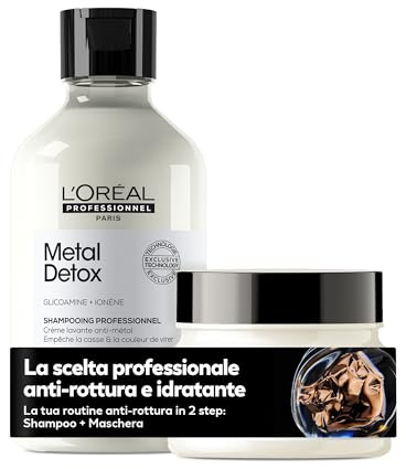 L’Oréal Professionnel, Metal Detox Shampoo & Hair Mask, For Damaged Hair