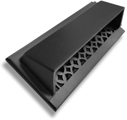 Prima Decorative Hardware Floor Vent Air Deflector/Diverter 4x12 – Modern Design, Heavy Duty, Cast Aluminum Air Vent Deflectors - Rust Free, Powder Coated Finish ‎Floor Vent Deflectors - Black