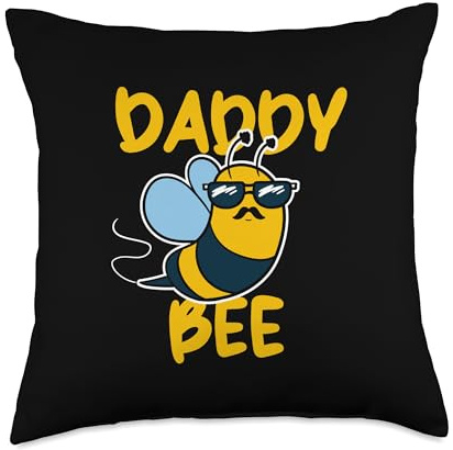 Beekeeper Design For Honey Bees Lover - Daddy Bee Throw Pillow